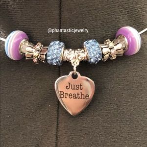 Handmade Necklace with Heart Shape Charm